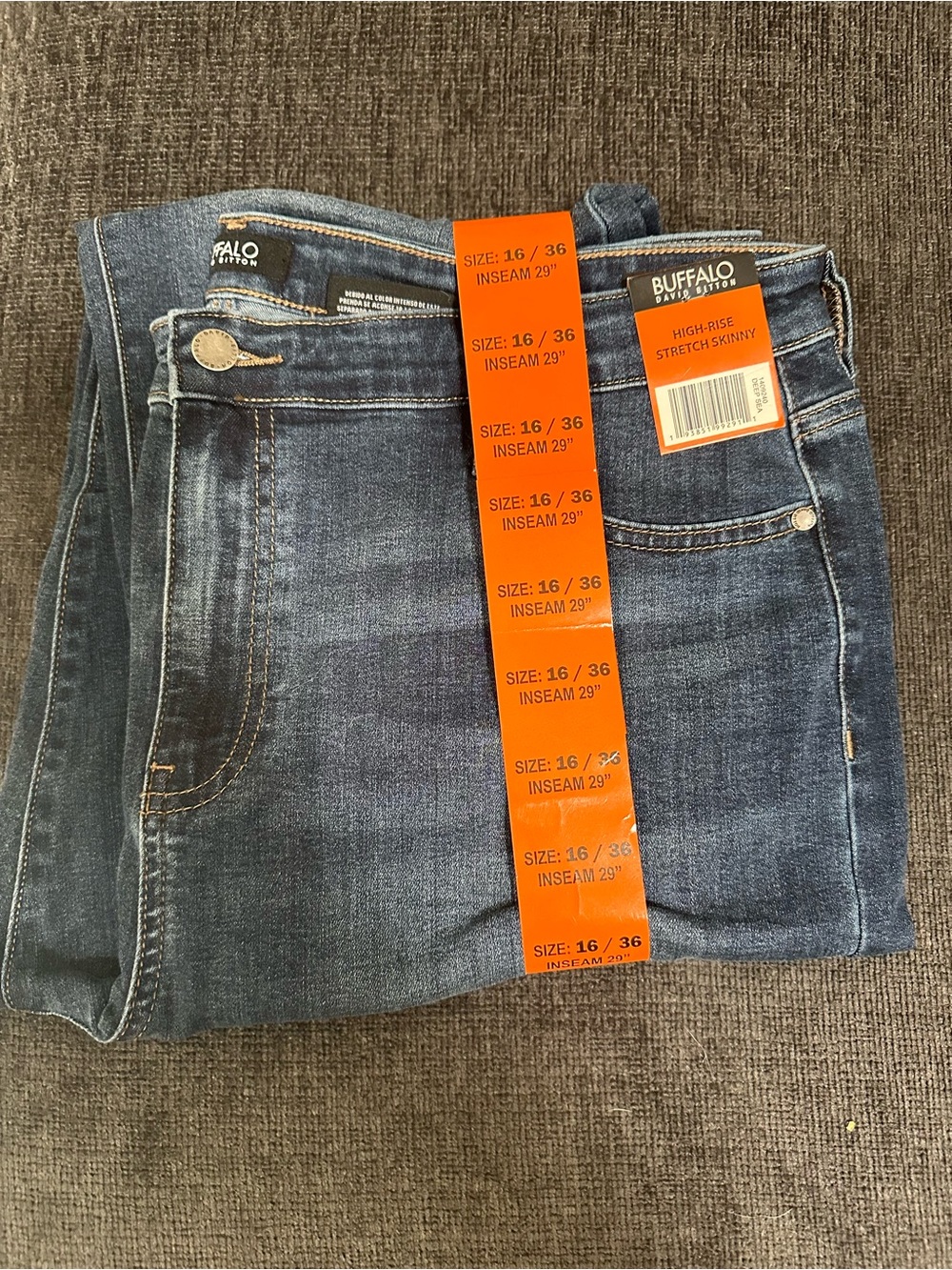 Buffalo David Bitton Medium Blue Stretch Skinny Jeans